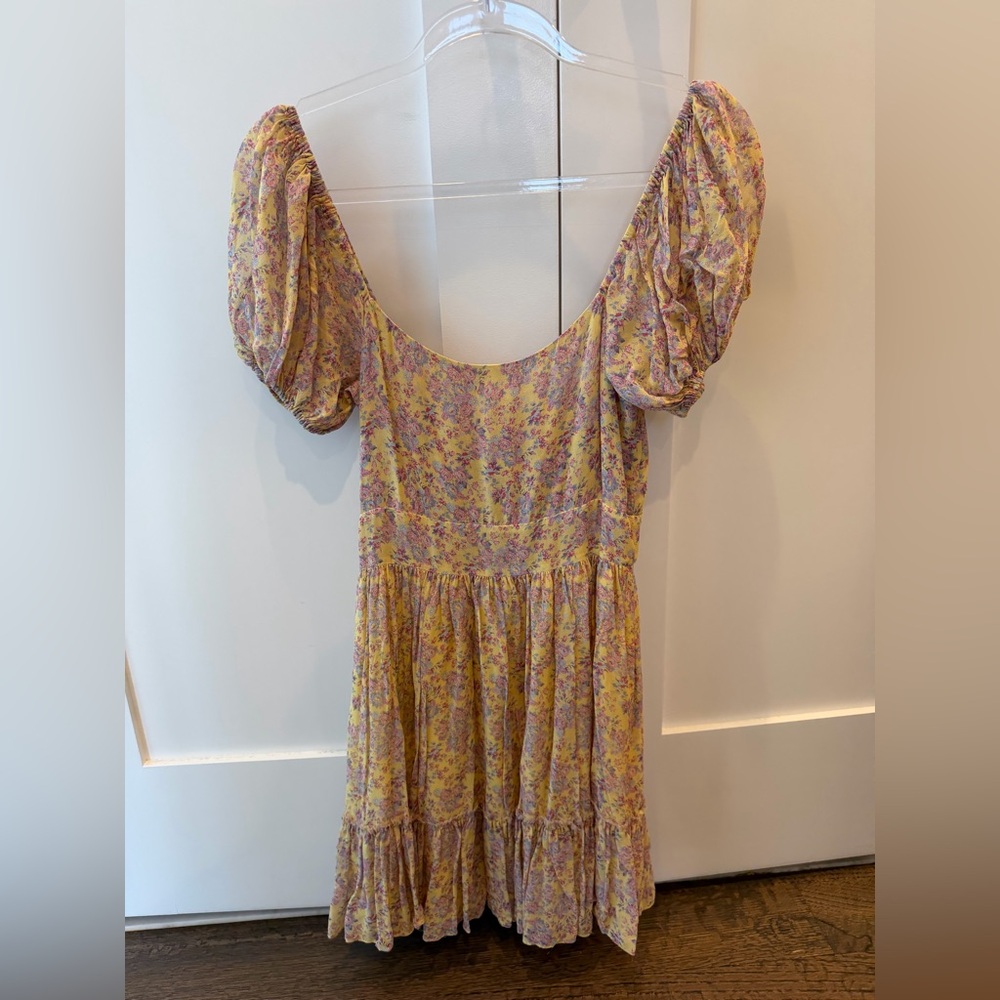 Loveshackfancy Silk Multicolor Yellow Purple Pink… - image 7